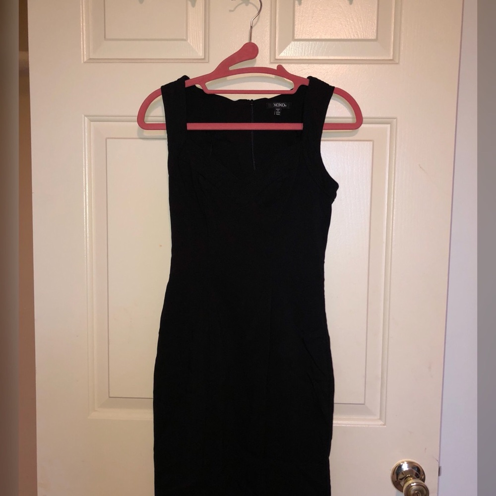 Black mini dress